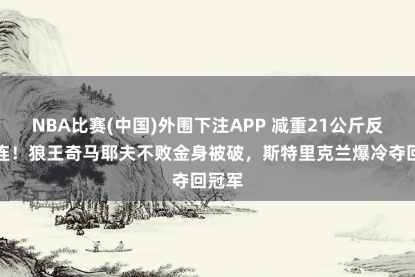 NBA比赛(中国)外围下注APP 减重21公斤反成株连！狼王奇马耶夫不败金身被破，斯特里克兰爆冷夺回冠军