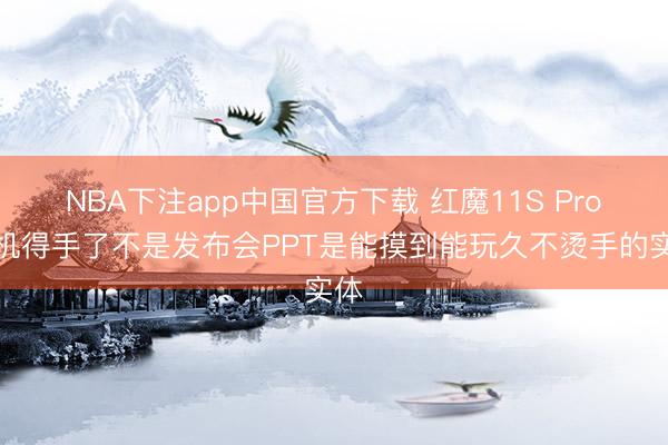 NBA下注app中国官方下载 红魔11S Pro真机得手了不是发布会PPT是能摸到能玩久不烫手的实体