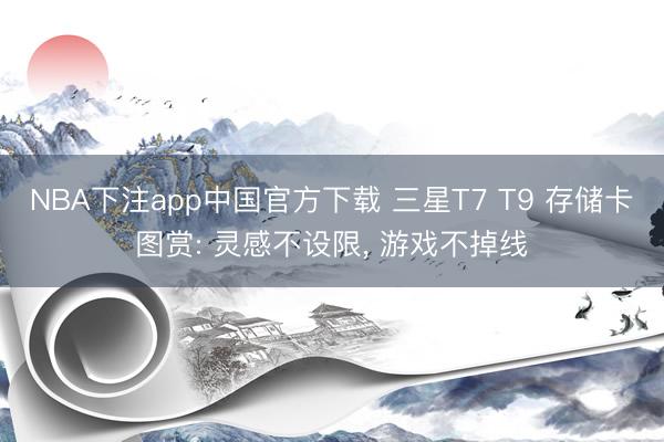NBA下注app中国官方下载 三星T7 T9 存储卡图赏: 灵感不设限，<a href=