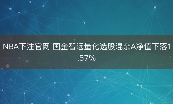 NBA下注官网 国金智远量化选股混杂A净值下落1.57%